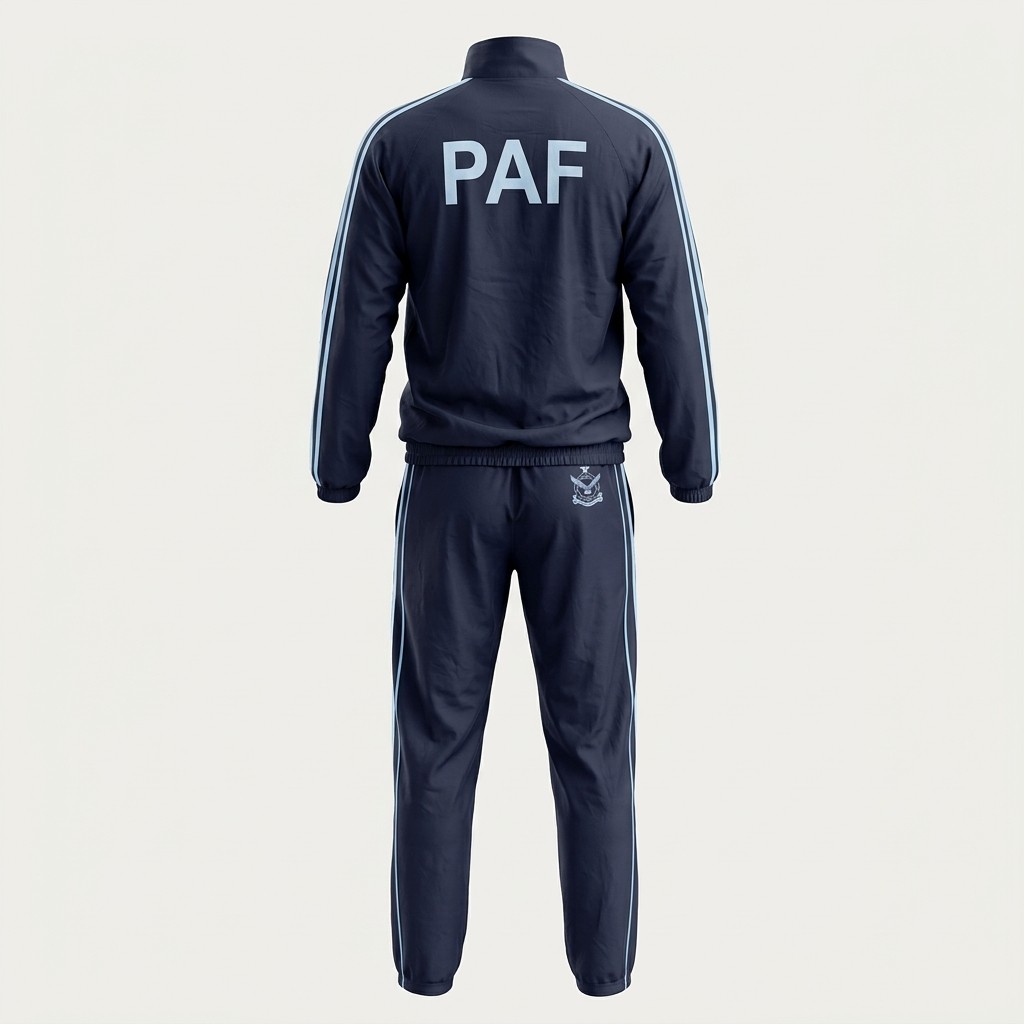 Track Suit Blue with Stripes